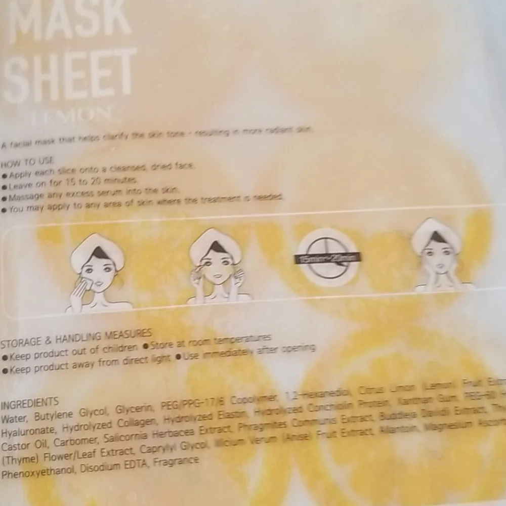 Kocostar Slice Mask Sheet in Lemon